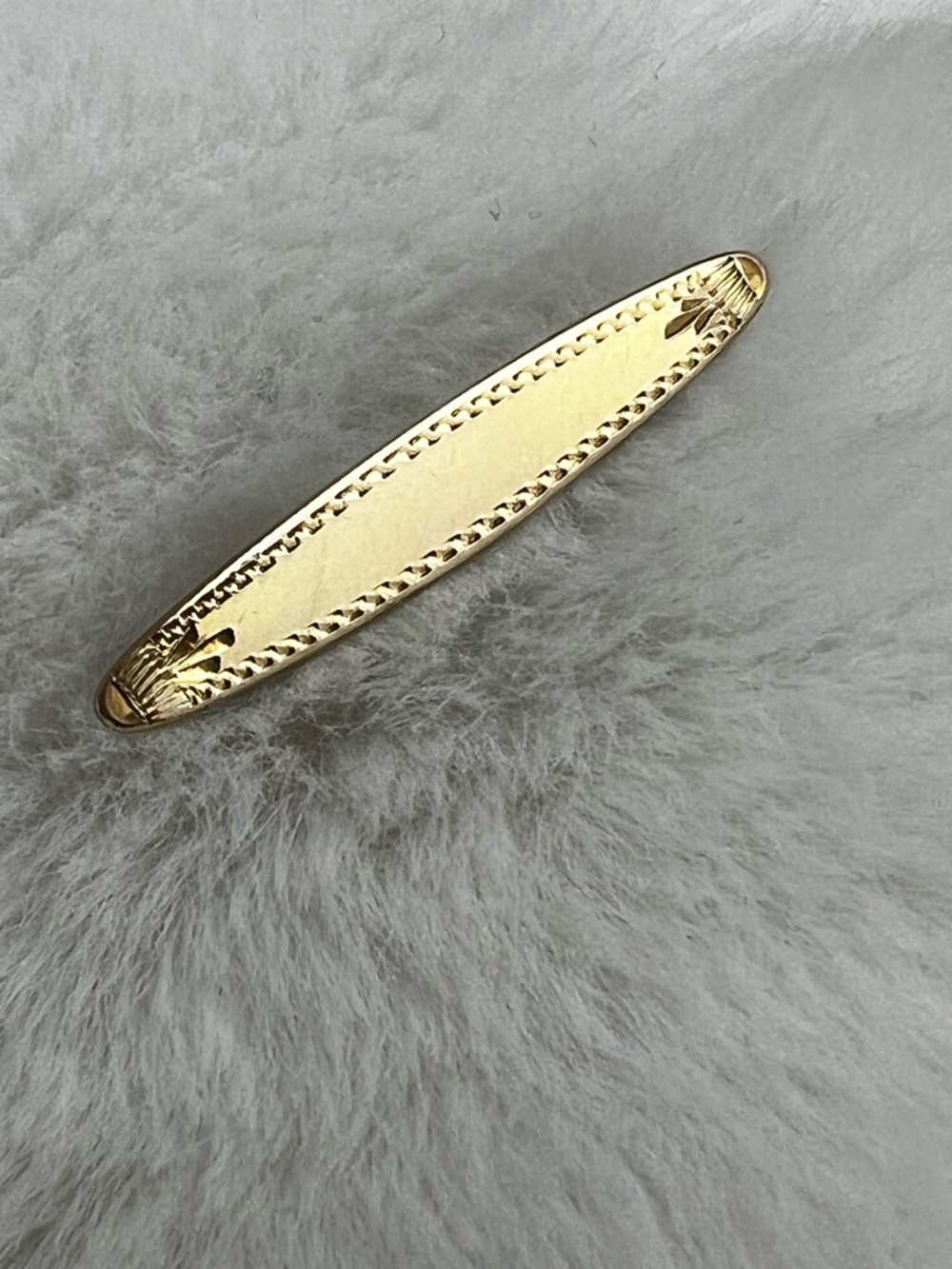 MCM Gold Filled Lingerie Pin